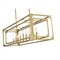 Z-Lite Easton Linear Chandelier, 9-Light, 13 In.W x 44 In.L x 13 In.H, Rubbed Brass/Rubbed Brass 3038-9L-RB - alternate 5